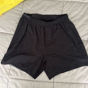 NEW Heather Black Lined Lululemon Shorts in Medium. Never worn!